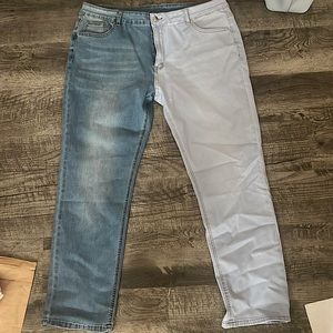 two tone jeans